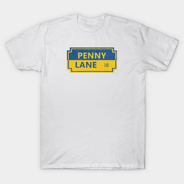 Vintage Effect Penny Lane T-Shirt by Giddy Grafix